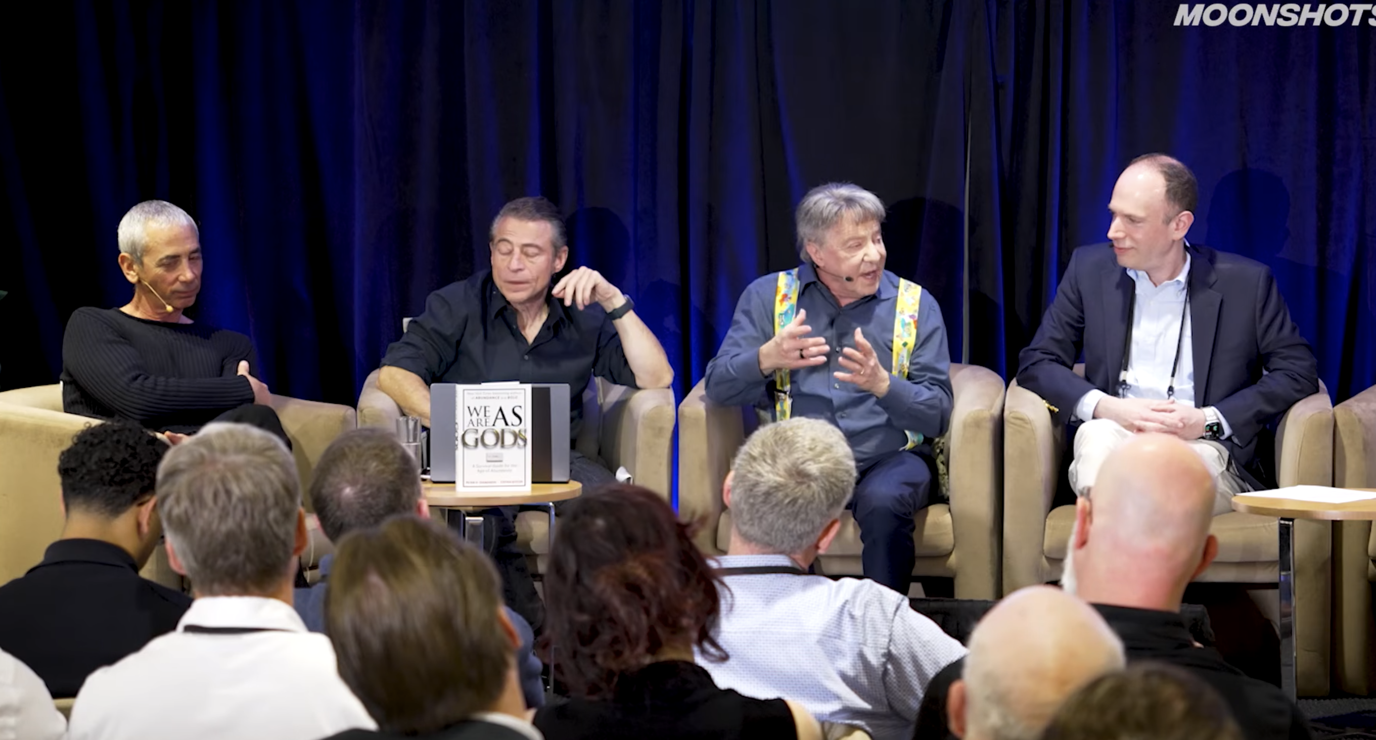 Ray Kurzweil speaking at a technology conference